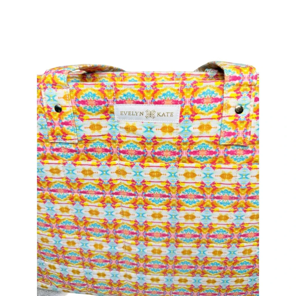 Evelyn & Kate Orange Turtle Quilted Tote - Picture 2 of 8